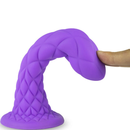 SILEXD - DREAMY DILDO FANTASY LIQUID SILICONE THERMO-RESISTANT VIOLET 18.5 CM