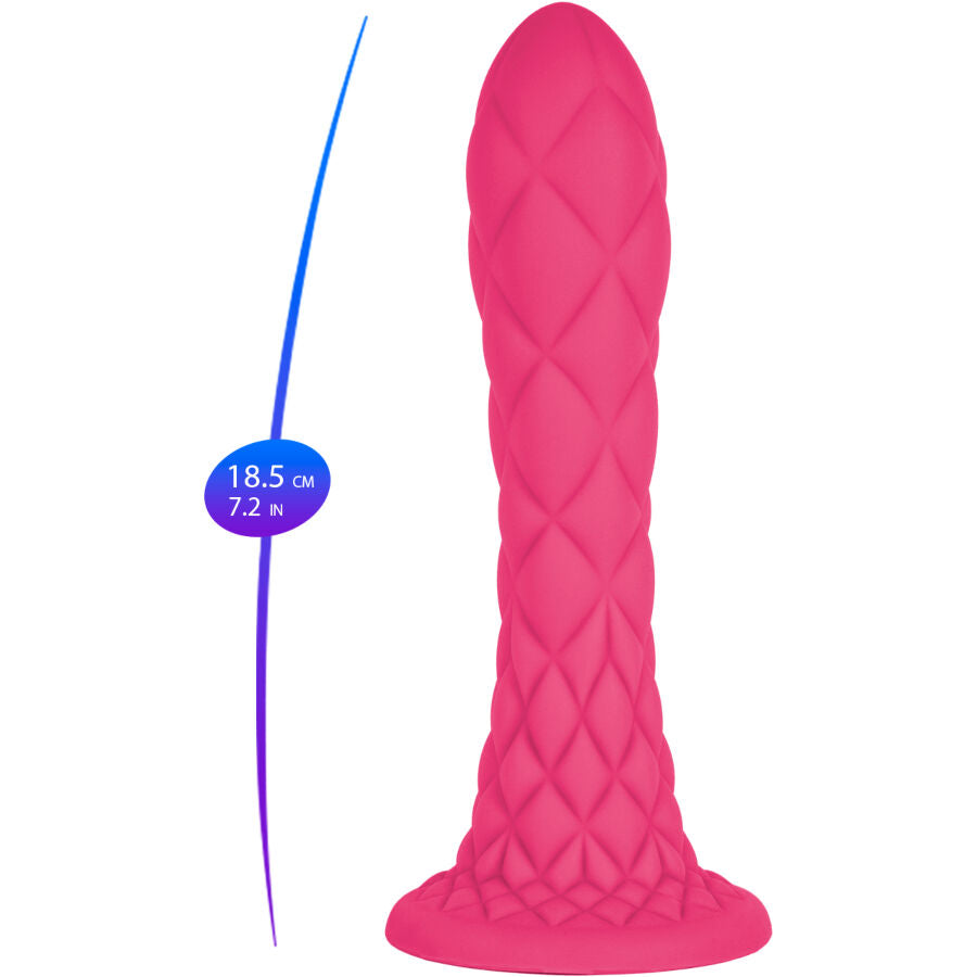 SILEXD - DREAMY DILDO FANTASY THERMOREACTIVE LIQUID SILICONE FUCHSIA 18.5 CM