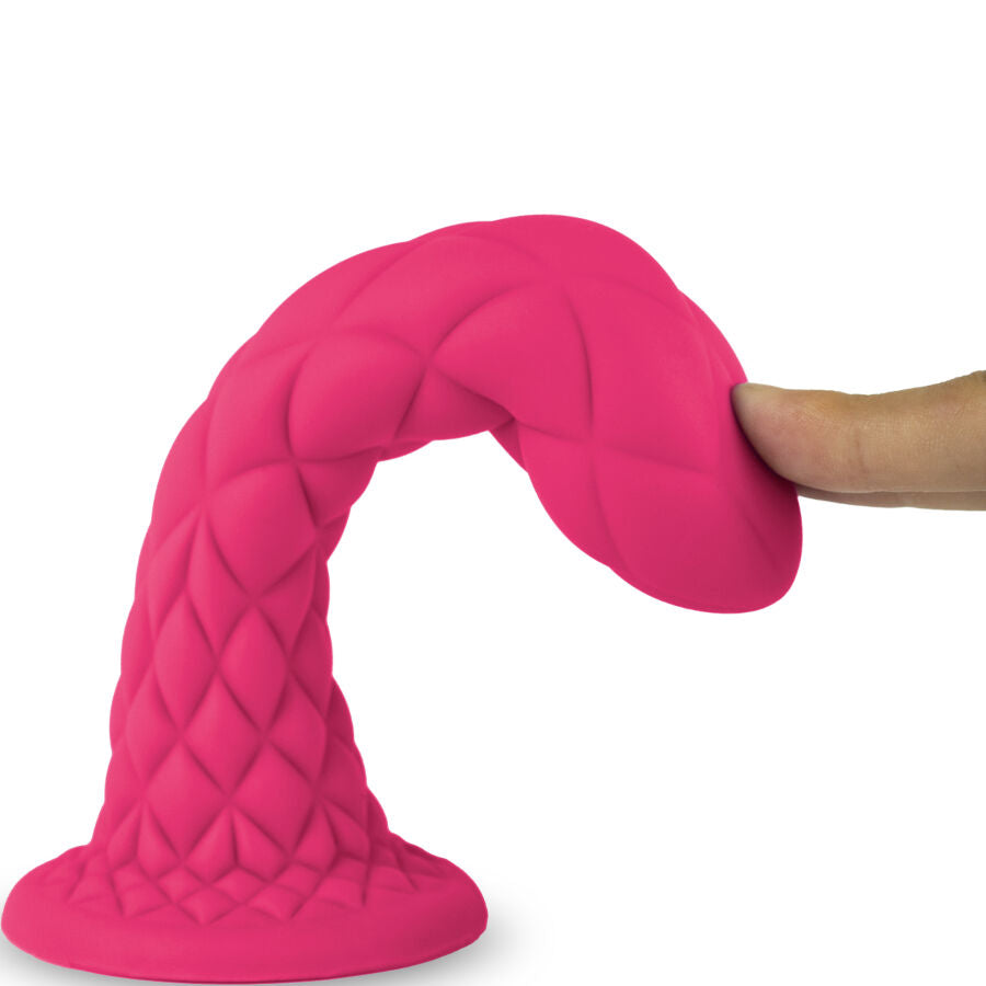 SILEXD - DREAMY DILDO FANTASY THERMOREACTIVE LIQUID SILICONE FUCHSIA 18.5 CM