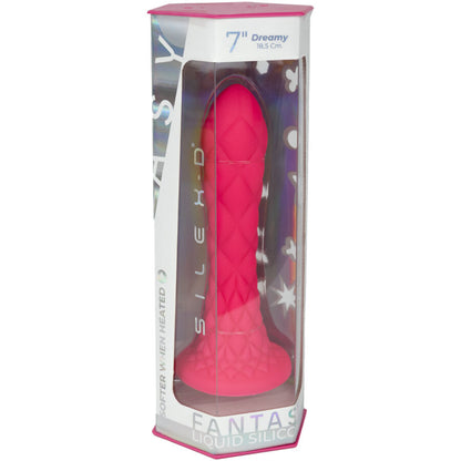 SILEXD - DREAMY DILDO FANTASY THERMOREACTIVE LIQUID SILICONE FUCHSIA 18.5 CM