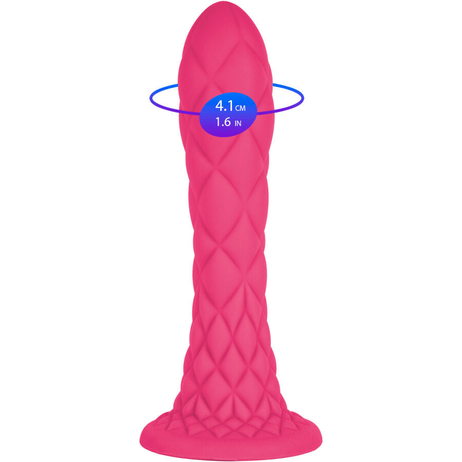SILEXD - DREAMY DILDO FANTASY THERMOREACTIVE LIQUID SILICONE FUCHSIA 18.5 CM