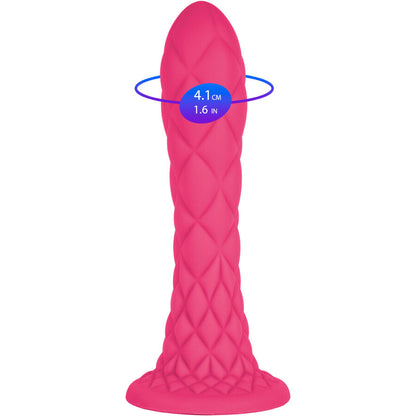 SILEXD - DREAMY DILDO FANTASY THERMOREACTIVE LIQUID SILICONE FUCHSIA 18.5 CM