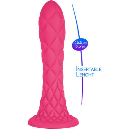 SILEXD - DREAMY DILDO FANTASY THERMOREACTIVE LIQUID SILICONE FUCHSIA 18.5 CM