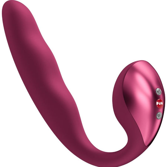 FUN FACTORY - ALLEGRO DOBLE VIBRADOR INSERTABLE AIR PULSE BURDEOS