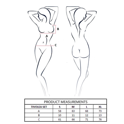 PASSION - TIVOLEA SET SUJETADOR + TANGA ROSA CLARO S/M