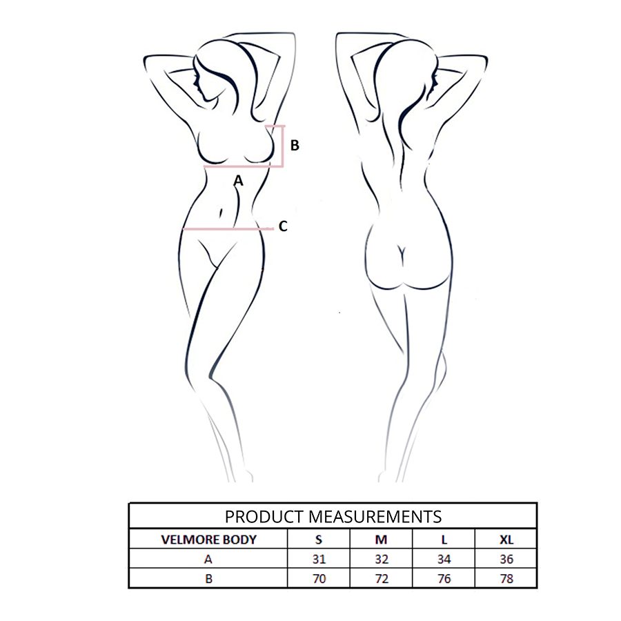 PAIXÃO - VELMORE BODY PRETO L/XL