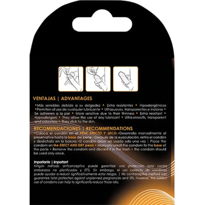 UNIQ - CLASSIC PRESERVATIVOS SIN LATEX 3 UNIDADES