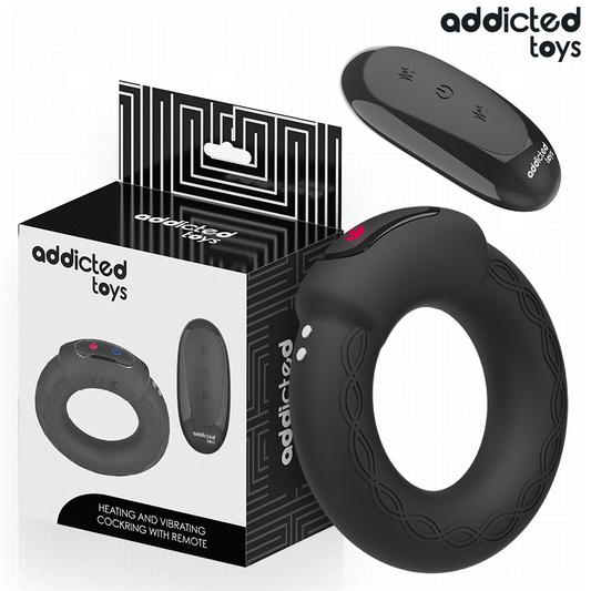 ADDICTED TOYS - ANEL PENIANO VIBRADOR EFEITO CALOR CONTROLO REMOTO