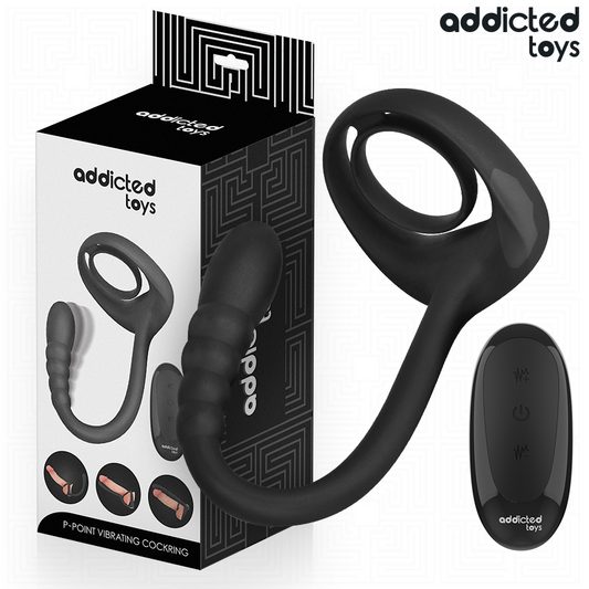 ADDICTED TOYS - ANEL PÉNIS VIBRATÓRIO PONTO·G COM CONTROLO REMOTO