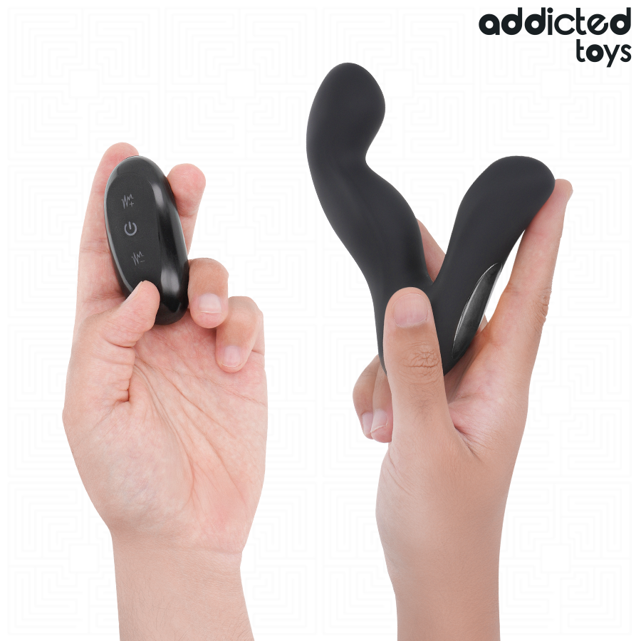 ADDICTED TOYS - MASAJEADOR PROSTÁTICO OSCILANTE CON MODO PULSACIONES CONTROL REMOTO
