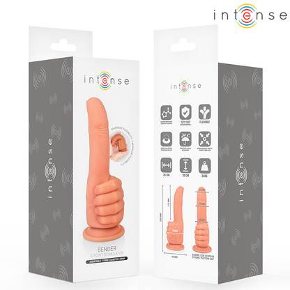 INTENSE - BENDER ESTIMULADOR PUNTO·G MANO FLEXIBLE 11,3 CM