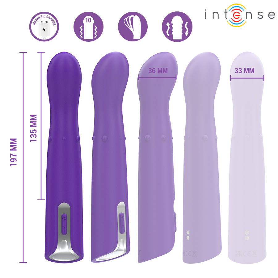 INTENSE - HELENA VIBRADOR UP & DOWN MODO PÉROLAS 13,5 CM