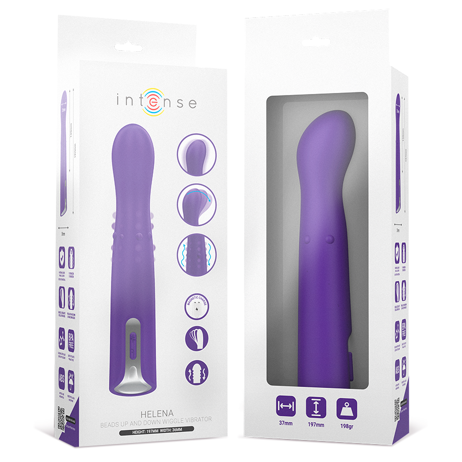 INTENSE - HELENA VIBRADOR UP & DOWN MODO PÉROLAS 13,5 CM