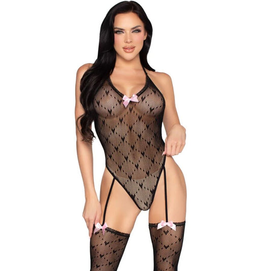 LEG AVENUE - 89360 BODY CON LIGUERO Y ESPALDA ABIERTA - ÚNICA