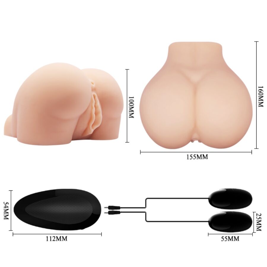 CRAZY BULL - VAGINA Y ANO REALÍSTICOS CON VIBRACIÓN POSICIÓN 8