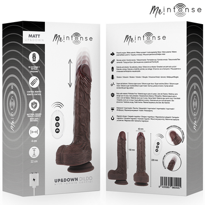 MR INTENSE - MATT REALÍSTICO MULTIFUNCIÓN CON VIBRACIÓN UP AND DOWN CONTROL REMOTO 22 CM -O- 4 CM