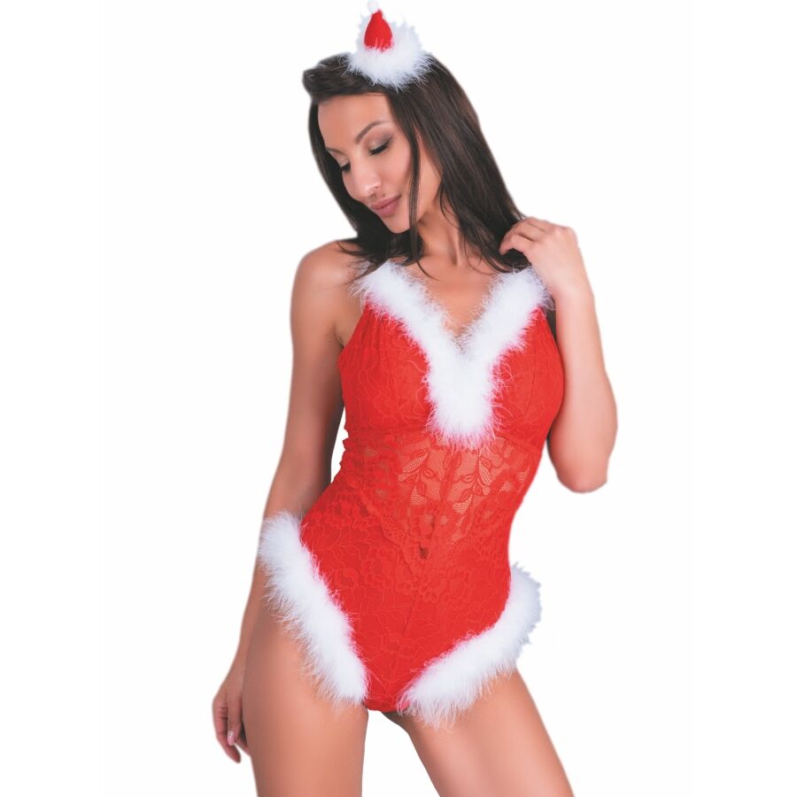 LIVCO CORSETTI FASHION - NAUGHTY SANTA LC 90706 BODY NAVIDEÑO S/M