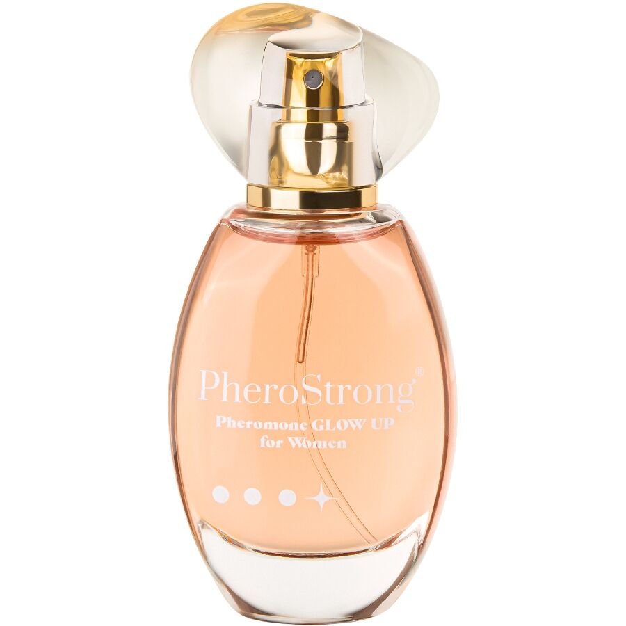 PHEROSTRONG - GLOW UP PERFUME CON FEROMONAS PARA MUJER 50 ML