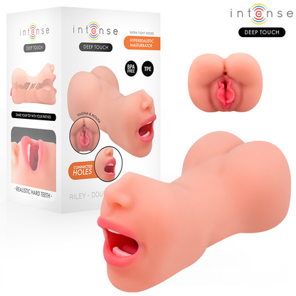 INTENSE DEEP TOUCH - RILEY MASTURBADOR DUPLO BOCA & V vagina