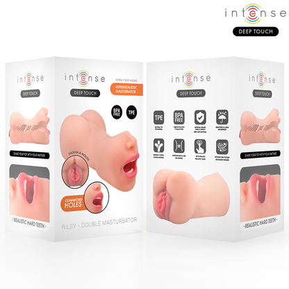 INTENSE DEEP TOUCH - RILEY MASTURBADOR DUPLO BOCA & V vagina