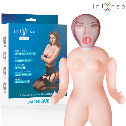 INTENSE DOLLS - MONIQUE MUÑECA HINCHABLE CON TRES ORIFICIOS