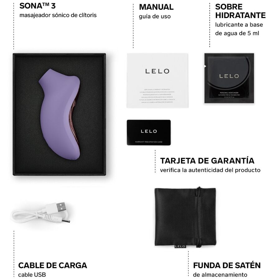 LELO - SONA 3 MASAJEADOR SÓNICO DE CLÍTORIS