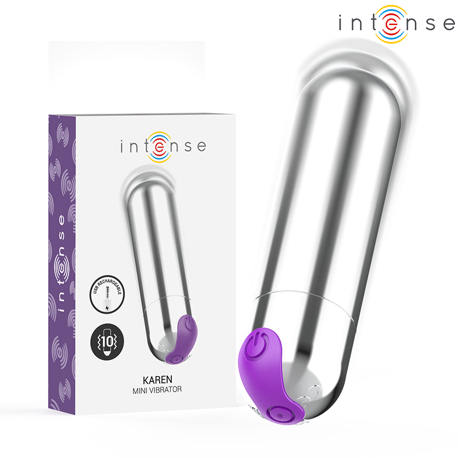 INTENSE - KAREN MINI BALA VIBRADORA 10 MODOS RECARGABLE