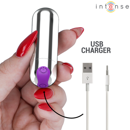 INTENSE - KAREN MINI BALA VIBRADORA 10 MODOS RECARGABLE