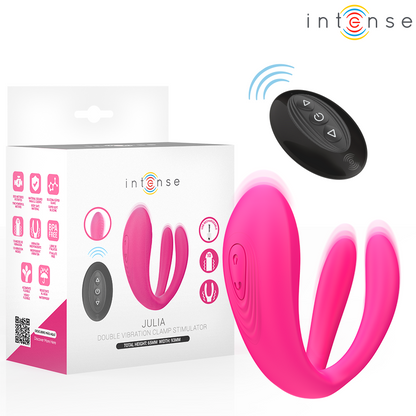 INTENSE - JULIA VIBRADOR E ESTIMULADOR CLITORIANO CONTROLO REMOTO