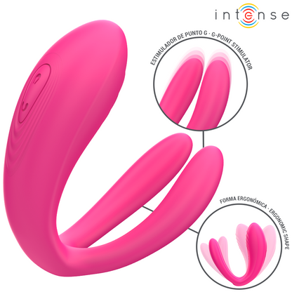 INTENSE - JULIA VIBRADOR E ESTIMULADOR CLITORIANO CONTROLO REMOTO