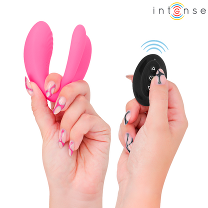 INTENSE - JULIA VIBRADOR E ESTIMULADOR CLITORIANO CONTROLO REMOTO