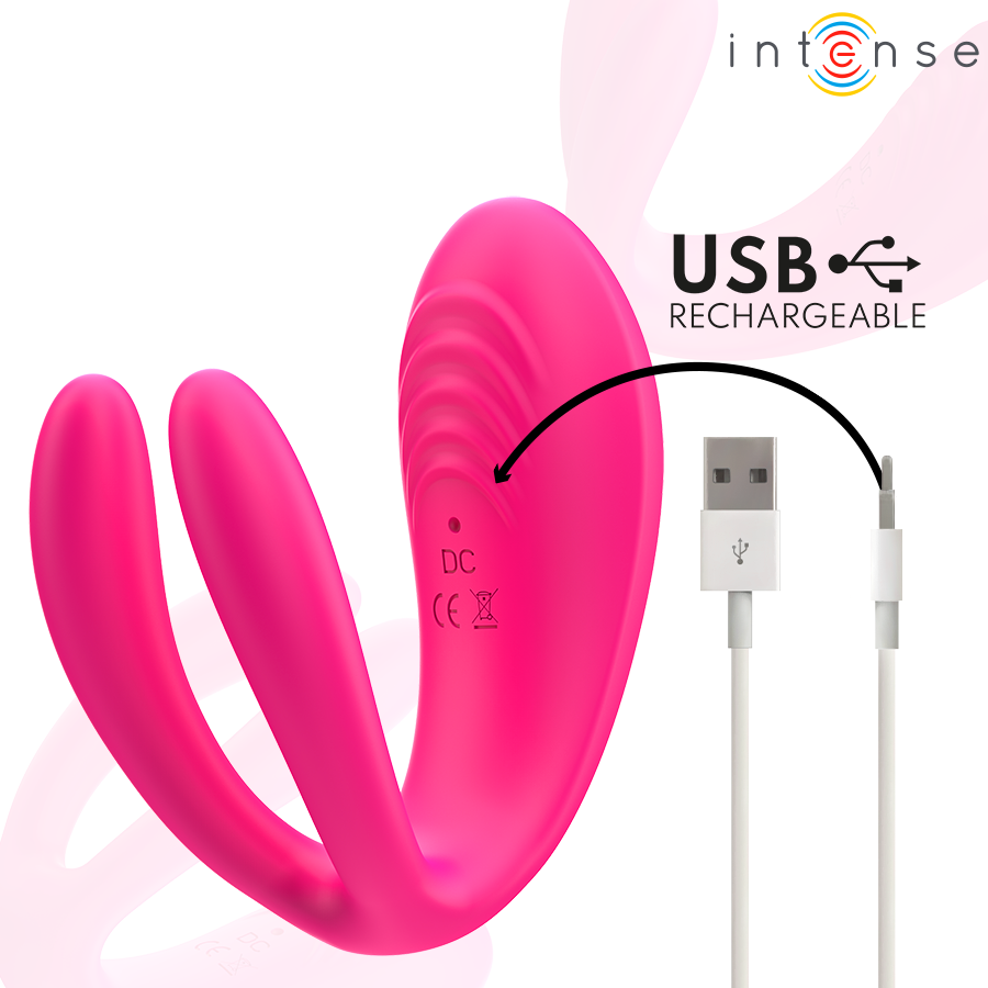 INTENSE - JULIA VIBRADOR E ESTIMULADOR CLITORIANO CONTROLO REMOTO