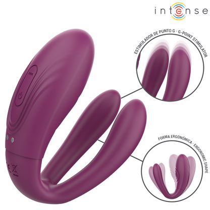 INTENSE - SANDRA VIBRADOR & ESTIMULADOR DE PINZAS CON GOLPETEO CONTROL REMOTO