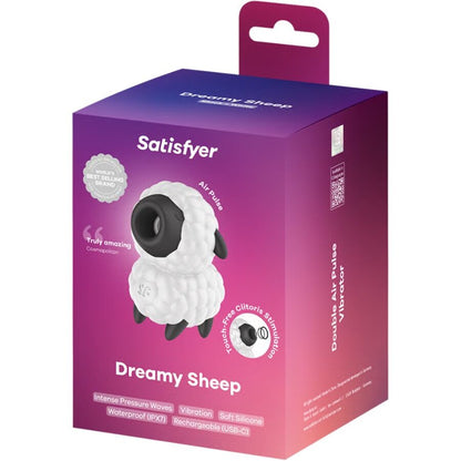 SATISFYER - DREAMY SHEEP VIBRADOR & ESTIMULADOR AIR PULSE