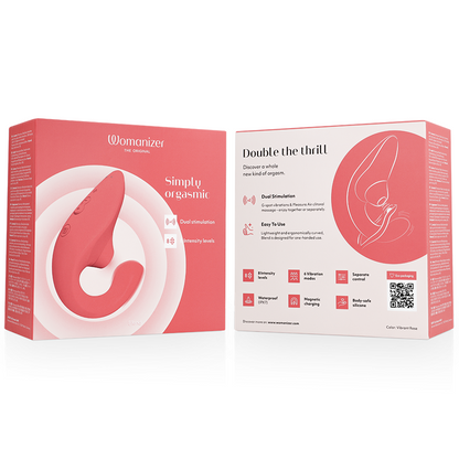 WOMANIZER - BLEND ESTIMULADOR VIBRADOR RABBIT COR-DE-ROSA