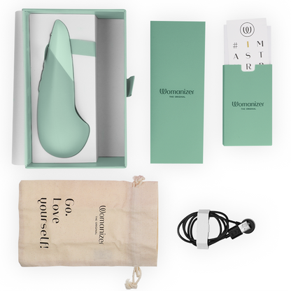 WOMANIZER - VIBE VIBRADOR LAY-ON SILENCIOSO VERDE CLARO