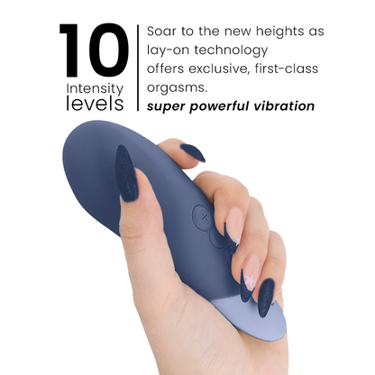 WOMANIZER - VIBE VIBRADOR LAY-ON SILENCIOSO AZUL-ESCURO