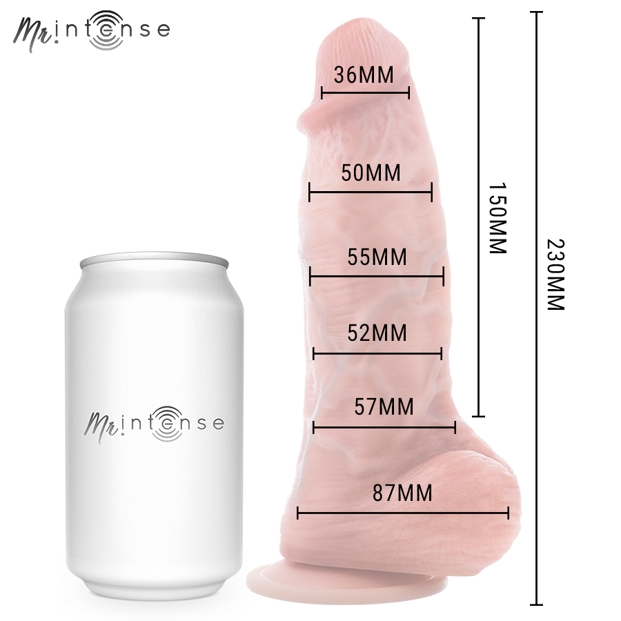 MR INTENSE - SPENCER MÉDIO DILDO SILICONE 23 CM -Ø- 5,7 CM