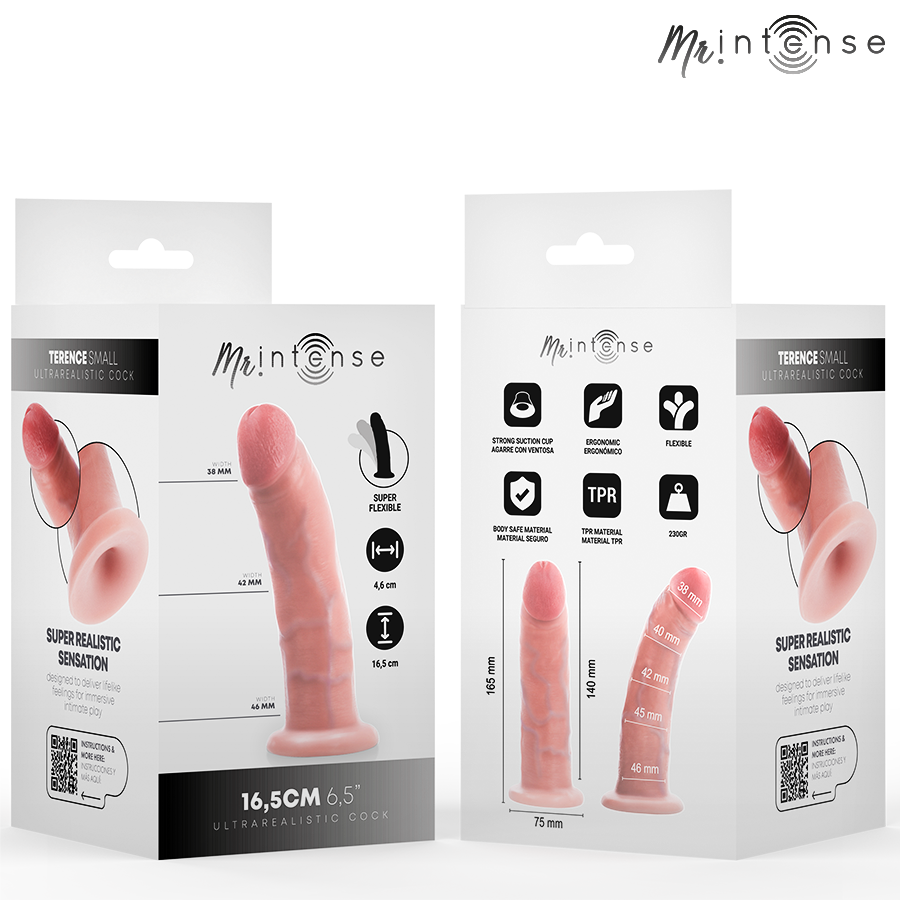 MR INTENSE - SMALL TERENCE DILDO 16.5 CM -Ø- 4.6 CM