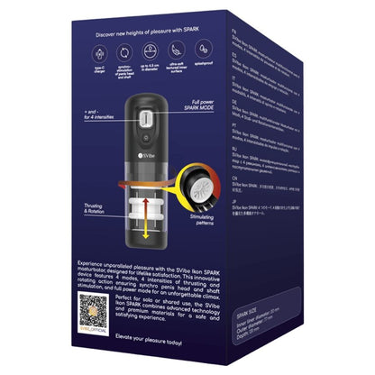 SNAIL VIBE - IKON SPARK MASTURBADOR CON EMPUJE Y ROTACIÓN