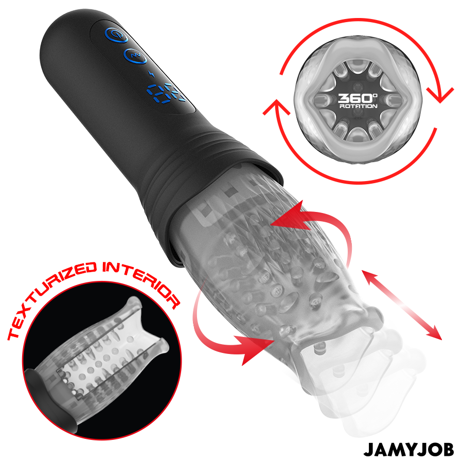 JAMYJOB - BLOW-R MASTURBADOR CON THRUSTING Y ROTACIÓN