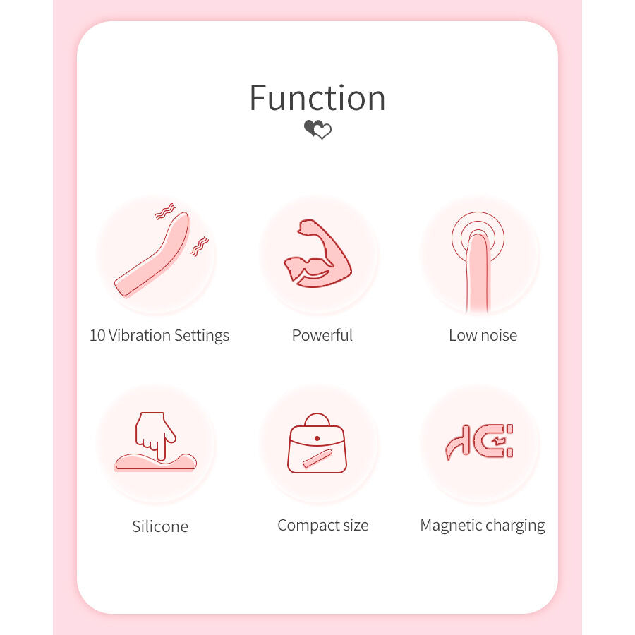 PRETTY LOVE - KISELL VIBRADOR PUNTO G ROSA