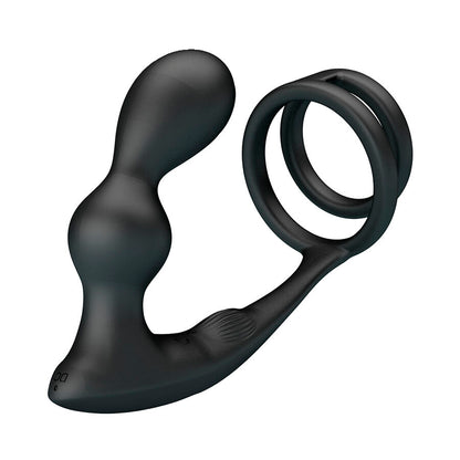MR PLAY - ANILLO PARA PENE CON PLUG ANAL CON VIBRACIÓN CONTROL REMOTO