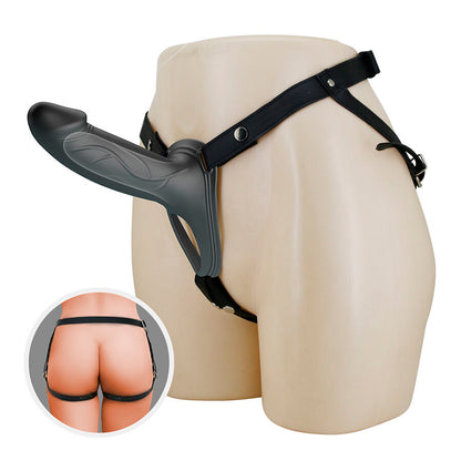 PRETTY LOVE - LONDON ARNÉS UNIVERSAL CON DILDO STRAP-ON DE SILICONA NEGRO 16,8 CM