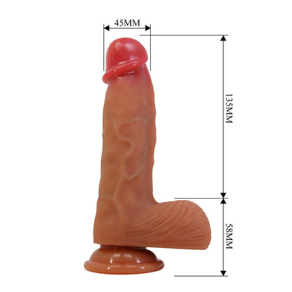 PRETTY LOVE - DUVALL DILDO REALÍSTICO CON VENTOSA 19.3 CM -Ø- 4.5 CM