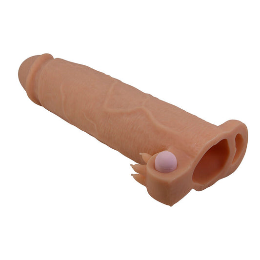 PRETTY LOVE - XERXES FUNDA PARA PENE CON ESTIMULADOR DE CLÍTORIS Y VIBRACIÓN