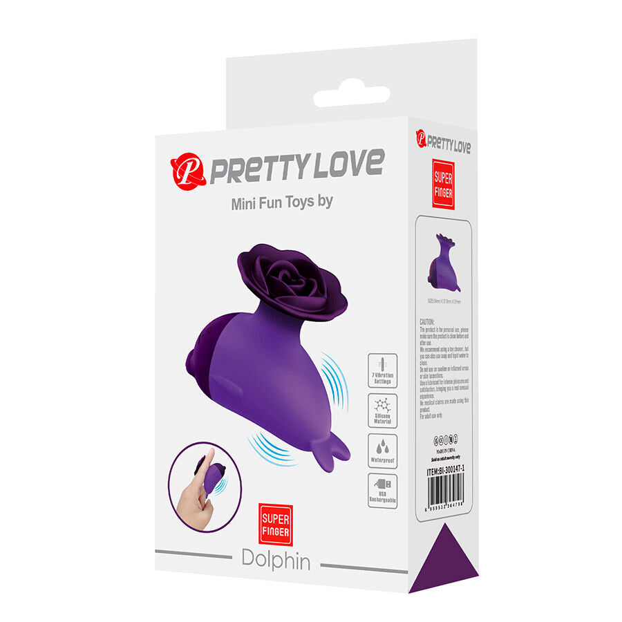 PRETTY LOVE - DOLPHIN MINI VIBRADOR CON SUJECIÓN