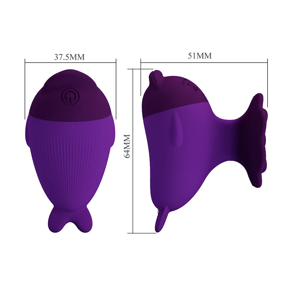 PRETTY LOVE - DOLPHIN MINI VIBRADOR CON SUJECIÓN