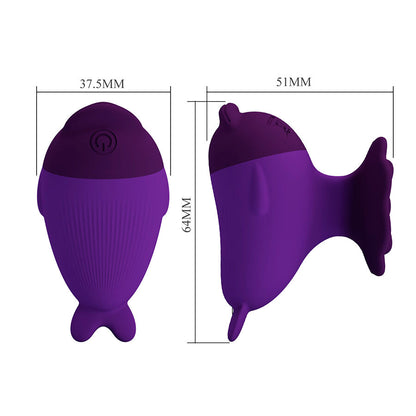 PRETTY LOVE - DOLPHIN MINI VIBRADOR CON SUJECIÓN