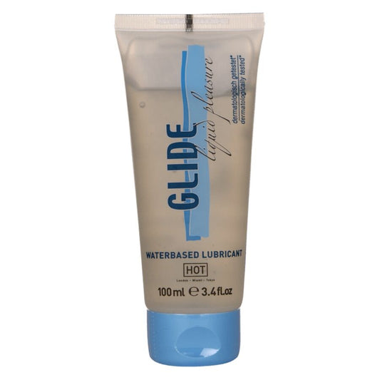 HOT - GLIDE LIQUID PLEASURE LUBRICANTE BASE AGUA 100 ML